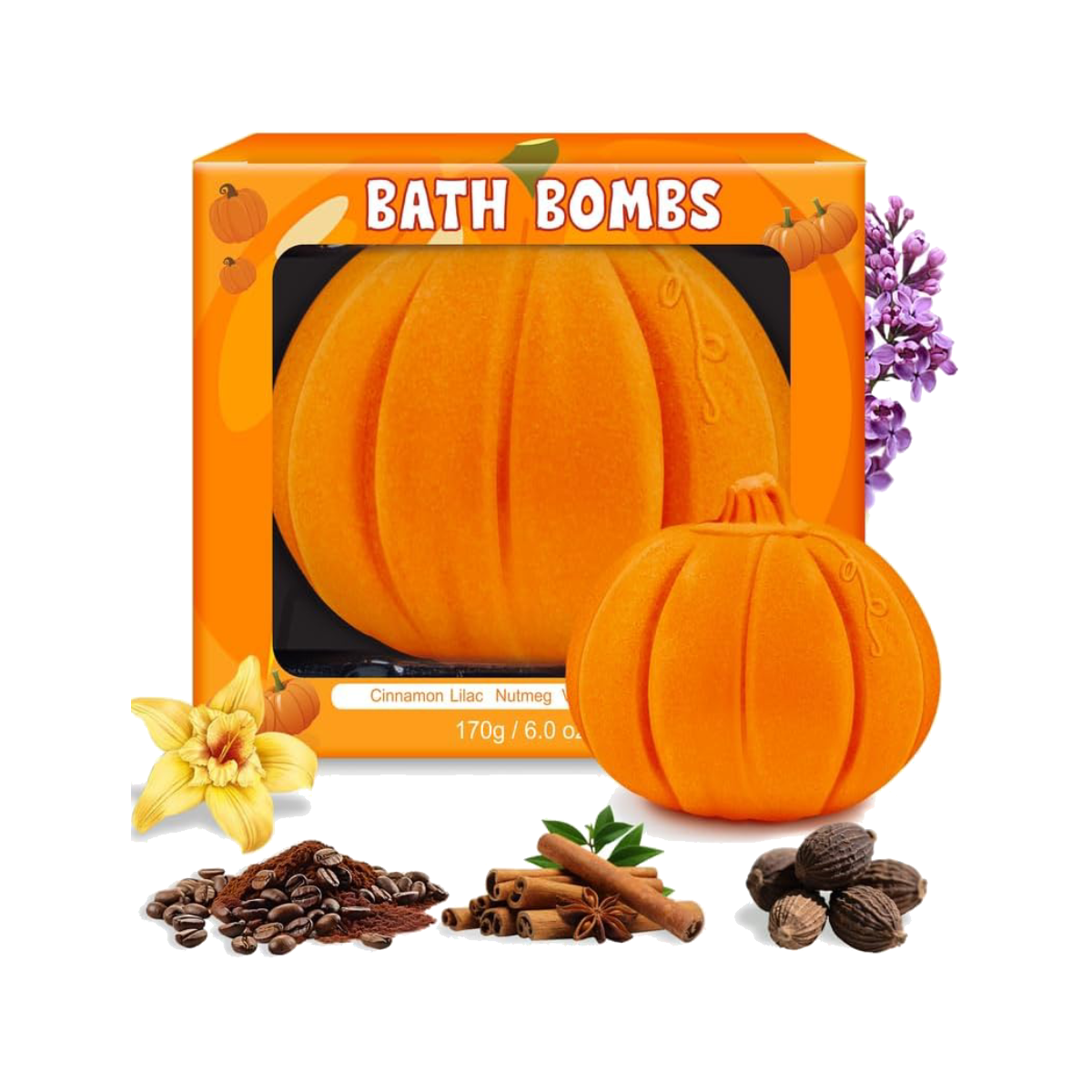 Pumpkin Spice Bath Bomb